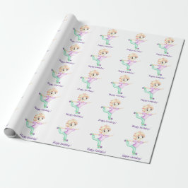 Funny kleiner Ingwerjunge Sportler Geschenkpapier