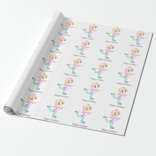 Funny kleiner Ingwerjunge Sportler Geschenkpapier (Ungerollt)