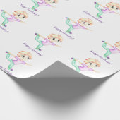 Funny kleiner Ingwerjunge Sportler Geschenkpapier (Ecke)