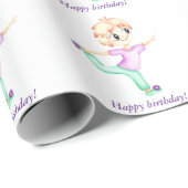 Funny kleiner Ingwerjunge Sportler Geschenkpapier (Rolleneckpunkt)