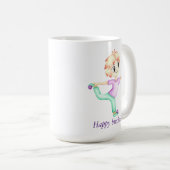 Funny kleiner Ingwerjunge Sportler Kaffeetasse (VorderseiteRechts)