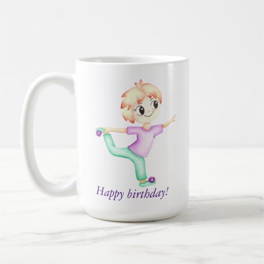 Funny kleiner Ingwerjunge Sportler Kaffeetasse (Links)