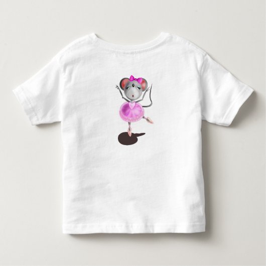 Funny Kleinkind T - Shirt Ballerina Maus Ballett T (Rückseite)
