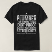 Funny Klempner für Männer Frauen Pipefitter Jo T-Shirt (Design vorne)