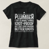 Funny Klempner für Männer Frauen Pipefitter Jo T-Shirt (Design vorne)