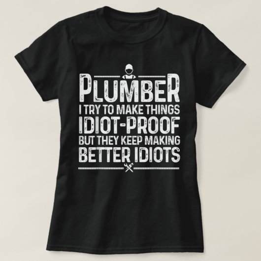 Funny Klempner für Männer Frauen Pipefitter Jo T-Shirt (Design vorne)