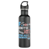 Funny Klempner individuelle Name, wenn Benito es n Edelstahlflasche (Vorderseite)