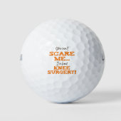 Funny Knee Operation Erholung "Scare" Golfball (Vorderseite)