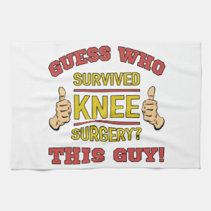 Funny Knee Operation Geschirrtuch