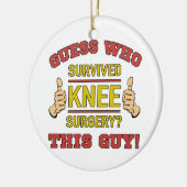 Funny Knee Operation Keramik Ornament (Links)