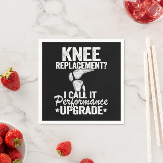 Funny Knee Replacement Surgery Performance Upgrade Serviette (Beispiel)