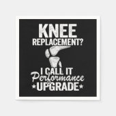 Funny Knee Replacement Surgery Performance Upgrade Serviette (Vorderseite)