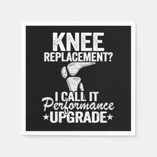 Funny Knee Replacement Surgery Performance Upgrade Serviette (Vorderseite)