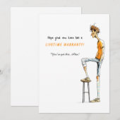 Funny Knee Surgery Get Well Card – Rock This Joint Einladung (Vorne/Hinten)