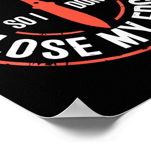 Funny Knife Thrower I Throw Knives  Poster (Ecke)