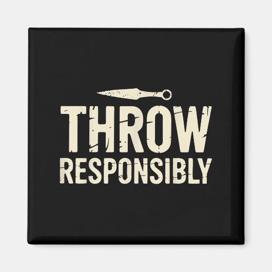 Funny Knife Throwing Magnet (Vorne)