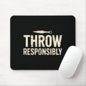 Funny Knife Throwing Mousepad (Mit Mouse)