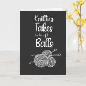 Funny Knitter Cards Garnknitter Zitat Sprichwort Karte (Gelbe Blume)