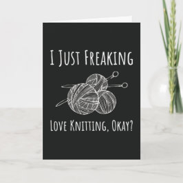 Funny Knitter Cards Spaß Knitter Wool Karte
