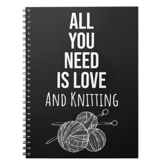 Funny Knitter Geschenk für Knitter Typografie für  Notizblock (Vorderseite)
