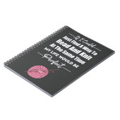 Funny Knitter Geschenke Handgarn Knitter Hobby Notizblock (Linke Seite)