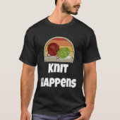 Funny Knitter Shirt Geschenk für Knitter Garn Stri (Vorderseite)
