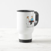 Funny Knitter Spaß Travel Mug Geschenk Reisebecher (VorderseiteRechts)
