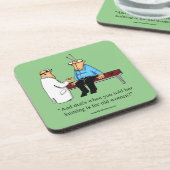 Funny Knitter Spaß Untersetzer Set Geschenk (Linke Seite)