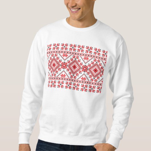 Funny Knitter Weihnachts-Pullover - Fake Strick Sweatshirt (Vorderseite)