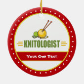 Funny Knittern Keramik Ornament (Hinten)