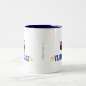 Funny Knittern Zweifarbige Tasse (Mittel)