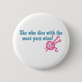 Funny Knitting Button (Vorderseite)