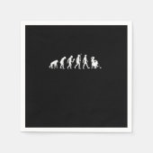 Funny Knitting Evolution Knitter Gift Idea Serviette (Vorderseite)