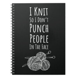 Funny Knitting Geschenke Minimalistisch Knitter Sp Notizblock