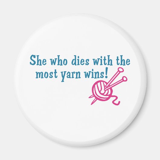 Funny Knitting Magnet (Vorne)