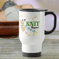 Funny Knitting Quote Strick passiert