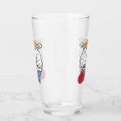 Funny Knitting Sheep Glas (Rechts)