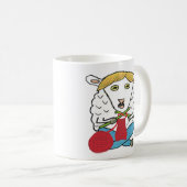 Funny Knitting Sheep Kaffeetasse (VorderseiteRechts)