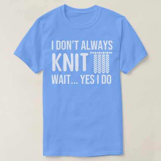 Funny Knitting T-Shirt (Design vorne)