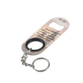 Funny Knock Knock Valentine's Love Poem Photo Mini Flaschenöffner (Rückseite Schrägansicht)