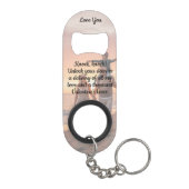 Funny Knock Knock Valentine's Love Poem Photo Mini Flaschenöffner (Rückseite)