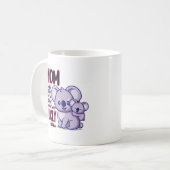 Funny Koala Bären Mama egal was das Leben ausstrah Kaffeetasse (Vorderseite Links)