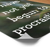 Funny Koala Bärenposter; Aufschieben Poster (Ecke)