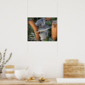 Funny Koala Bärenposter; Aufschieben Poster (Küche)