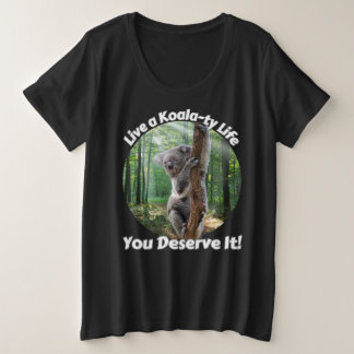 Funny Koala Bear Große Größe T-Shirt