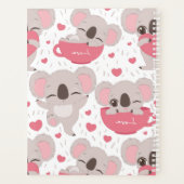 Funny Koala Bear Personalisierter Planer (Rückseite)