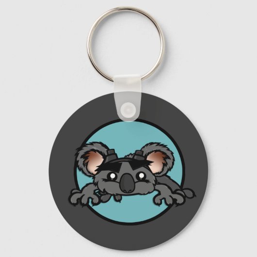 FUNNY KOALA BEAR ROUND KEY KETTE SCHLÜSSELANHÄNGER (Vorderseite)