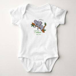 Funny Koala Hibernation - Sleepy Animal Quote for  Baby Strampler