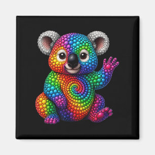 Funny Koala Lovers Polka Dots Happy Dot Day Girls Magnet