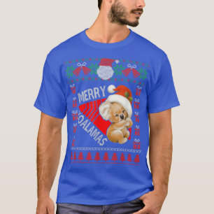 Funny Koala Weihnachtsbeleuchtung Ugly Sweater Xma T-Shirt